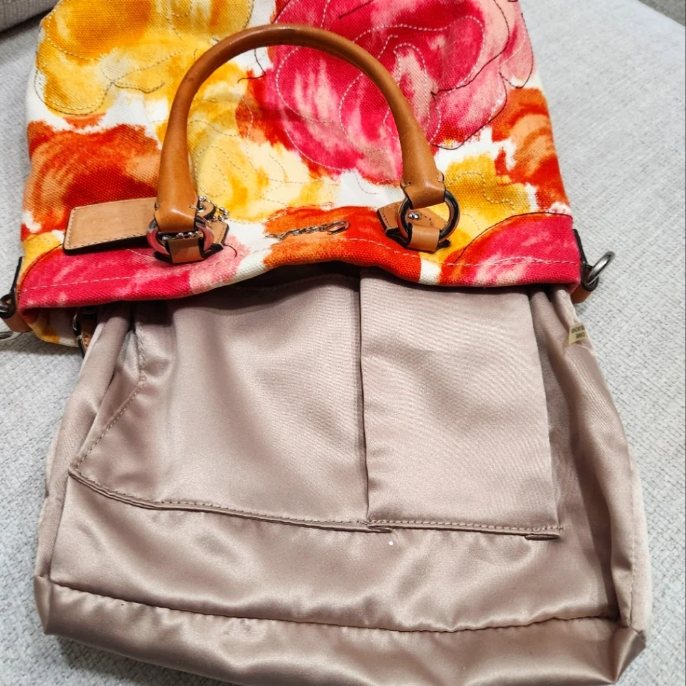 Like New Rare Coach Ashley Floral Shoulder Bag Handbag Purse